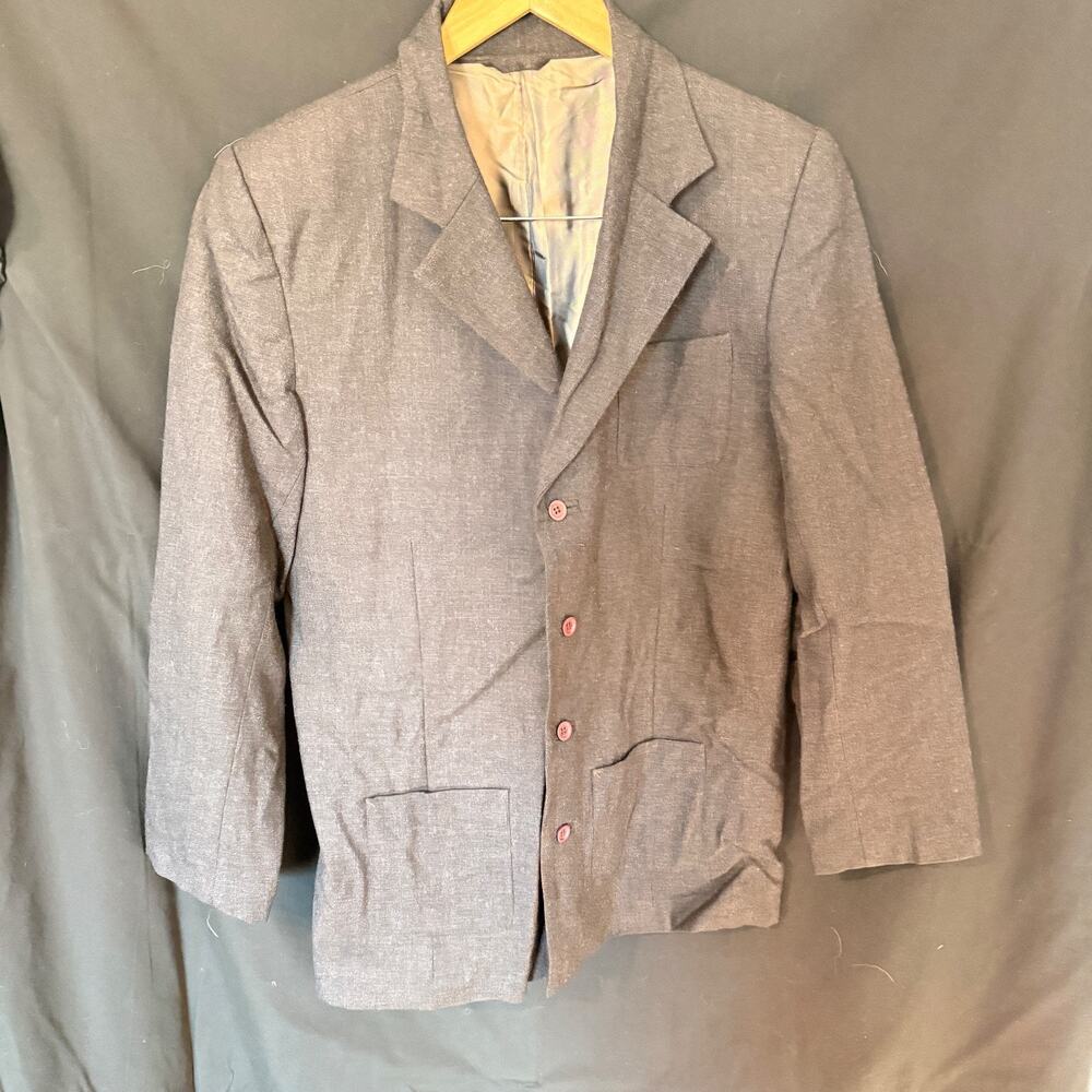 Kenneth‎ Cole Reaction Boys Blazer Jacket Size 16 Grey Wool Blend Sport Coat